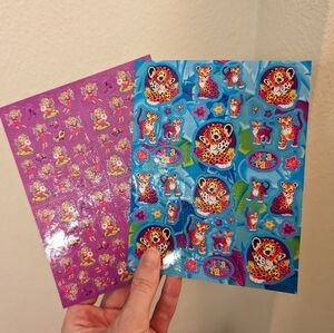 Lisa Frank 2 unused sticker sheets